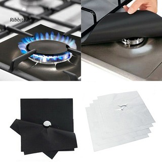 Rib 1/4/6 pzs tapas protectoras de gas reusable/alfombra de cocina/tapete de cocina (1)