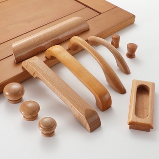 8 Estilos De puerta De cocina De Alta calidad piezas De seguridad De color sólido De madera botón De armario muebles De madera (4)