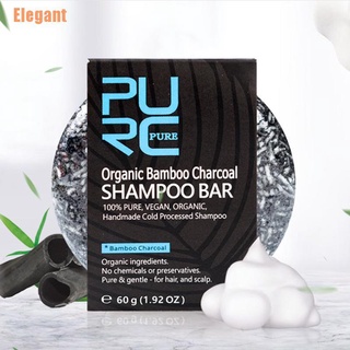 elegant(@)~soap hair darkening champú barra reparación gris blanco color tinte cara cabello