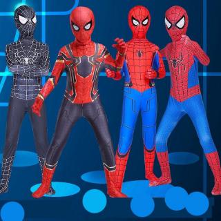 Rojo Negro Superhéroe Spiderman Traje Adultos Niños Cosplay Ropa