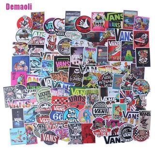 [Demaoli] 100Pcs VANS Graffiti Stickers Skateboard Laptop Luggage Guitar Bike Car Decals (1)