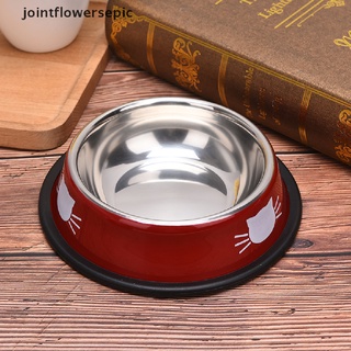 nuevo stock gato perro mascota tazón de acero inoxidable antideslizante mascota cachorro comida agua plato caliente