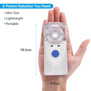 salorie mini portátil autoclean inhalador nebulizador de malla atomizador silencioso para niños nebulizador