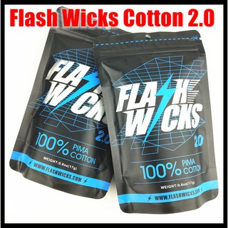 [envío hoy] Flash Wicks PIMA algodón orgánico para RDA RDTA atomizador Vape algodón DIY herramienta accesorios de algodón