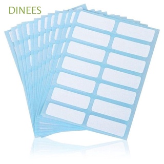 DINEES 13 X 38mm Name Number Tags Hot Selling Name Stickers Price Sticker White Writable 12Sheets Labels Blank Self Adhesive Sticky Blank Note Labels