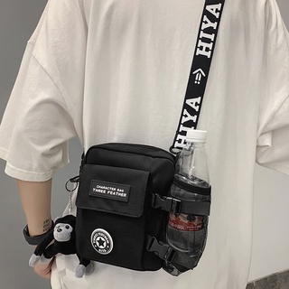 Bolso de mensajero de marca, bolso de hombro pequeño con personalidad para hombre, mochila japonesa para mujer