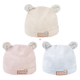 De 0-6 meses bebé sombrero de algodón lindo oso orejas niños niñas Beanie recién nacido bebé gorra