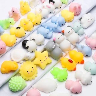 nuevo 20 piezas mochi squishy juguetes mochi kawaii squishies juguetes regalos para fiestas favores para niños, mini cena lindo animales alivio del estrés juguete (2)