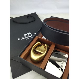Coach cinturón Formal de negocios de cuero liso/cinturones de moda CM de ancho+hebillas de oro y plata (1)
