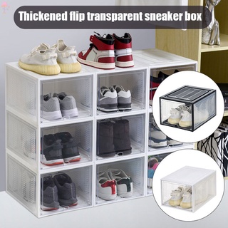 Lc soporte de gran tamaño caja de zapatos organizadores de almacenamiento de zapatos apilable transparente caja de almacenamiento de zapatos estante transparente cajón