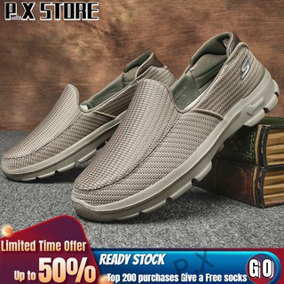 ¡Oferta! Skeches zapatilla de deporte de los hombres de los zapatos de deporte Kasut caminar correr chicos de viaje Slip-on zapatos