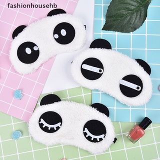 fashionhousehb 1pc lindo panda dormir cara máscara de ojos venda de ojos sombra de viaje cubierta de sueño luz venta caliente