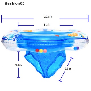 ifashion65 niños bebé anillo de natación inflable flotador piscina anillo doble a prueba de fugas cl