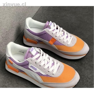∈PUMA FUTURE RIDER PLAY ON Retro men s and women s series contrasting color thick-soled low-top sports casual shoes boat shoes