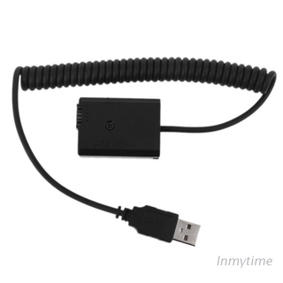INM USB to NP-FW50 Dummy Battery Eliminator Power Supply Spring Cable for -Sony A7 A7RII A6500 A6400 A6300 A6100 A6000