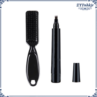 Beard Pen Filler Beard Brush Set for Male Repair Shape,Effective Enhance Facial Hair (1)