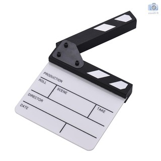 Tamaño compacto acrílico Clapboard borrado en seco película película Director corte escena de acción Clapper tablero pizarra