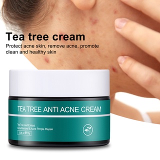 huyunbu 30g árbol de té crema de acné reparación marca de absorción rápida cuidado de la piel cirugía de acné quemaduras tratamiento ungüento para niña