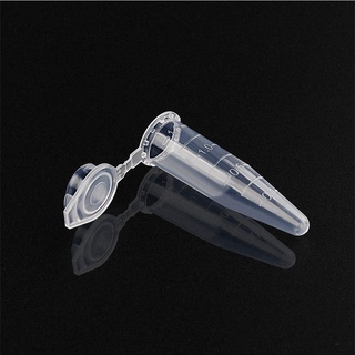 Tubo De ensayo De Plástico De Micro laboratorio muestra con tapa Transparente (4)