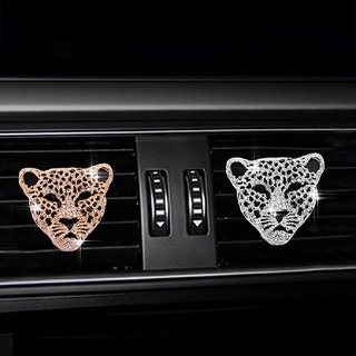 shg> ambientador de coche en auto decoración interior aroma vent clip leopard sólido perfume bien