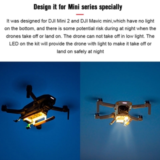Equipo De Aterrizaje De Luces Nocturnas Para DJI Mini 2/Mavic Drone Altura Extendida Soporte De Pierna Larga Gimbal Guard Protector Accesorios (2)