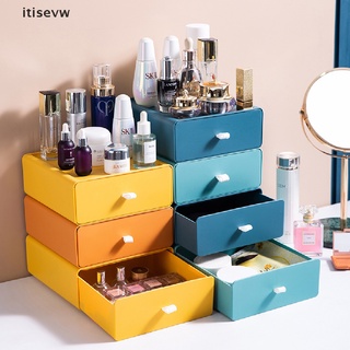 itisevw 1pcs nuevo organizador de escritorio cajón de maquillaje caja de almacenamiento apilable joyería contenedor cl