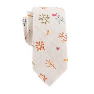 corbatas de hombre estampado floral partido estrecho delgado negocios formal corbata (210642) (4)