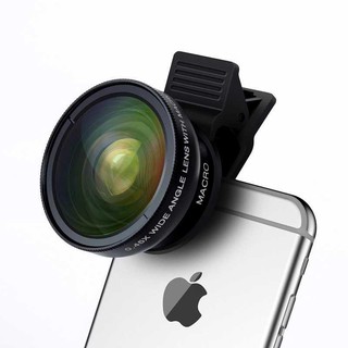 Apexel lente de gran angular + lente Macro Smartphone - APL-0.45WM