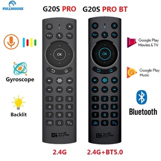 funplay G20BTS Plus G20S PRO 2.4G Inalámbrico Smart Voice Retroiluminado Air Mouse Giroscopio IR Aprendizaje Remoto BT5.0 Para Android TV BOX