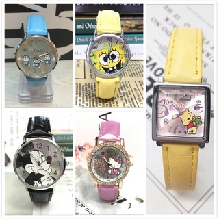 relojes de mujer hombre,2021 NEW HelloKitty stitch Doraemon SpongeBob cute relojes para mujer hombre#2003 (1)