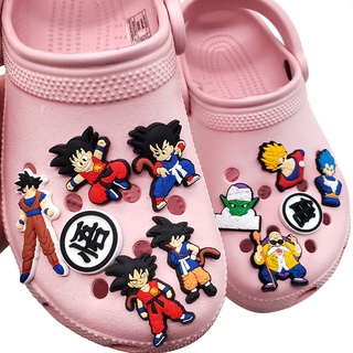 11 Estilos De Dibujos Animados Famoso Anime Dragon Ball Serie Zapato Charm Jibbitz Aplicable Para Crocs Decoraciones De Zapatos