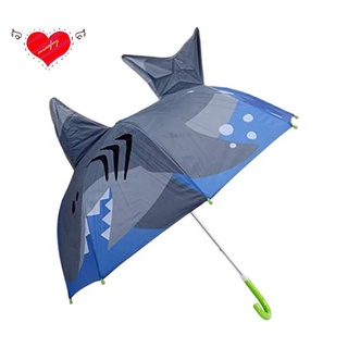 Paraguas para niños niñas equipo de lluvia sombrilla niños paraguas precioso 3D Animal patrones paraguas para edad 3-7