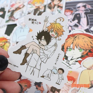 【jingy】100pcs Anime The Promised Neverland Stickers Decals Motor Skateboard Lapto (4)