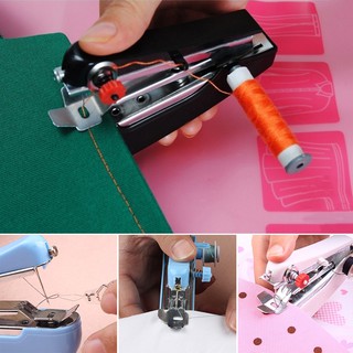 Portátil Mini inalámbrico de mano de la ropa de tela Manual de la puntada DIY máquina de coser