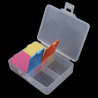 4 rejilla colorida caja de pastillas Mini contenedor de drogas tableta de almacenamiento de la caja de viaje titular