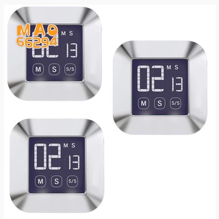 3 Kitchen Clock Timer, Press Screen Digital Kitchen Timer, Electronic Timer Kitchen Magnetic with LCD Display