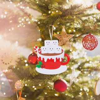 creativo resina decoración navideña 2021 árbol de navidad colgantes colgantes decoración de navidad para fiesta en casa 2022 año nuevo
