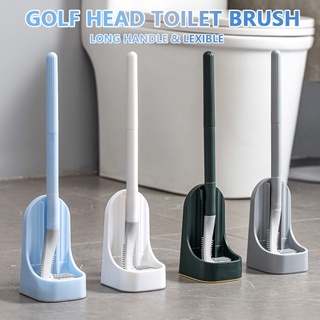 New Silicone Golf Toilet Brush Detachable Long Handle Toilet Cleaning Tool Brush for Home Bathroom ic