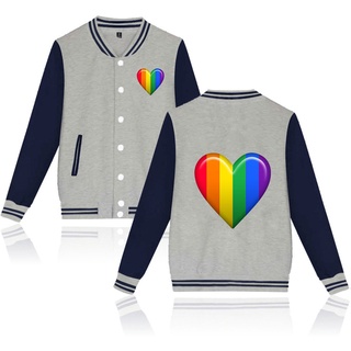 Love Gay Lgbt uniforme de béisbol y vacaciones Preppy novedad ropa de calle Streewears