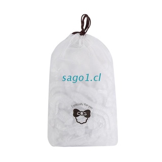 SOG 100x Reusable Food Storage Covers Bags for Bowls Plate Fresh Keep Reusable Bag w/ Elastic Bag Disposable Food Seal Bags