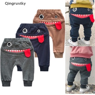 [qingruxtky] de dibujos animados bebé de algodón niño pantalones recién nacido casual pantalones sueltos pantalones elásticos [caliente] (1)