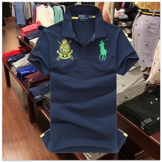 Purchasing USA Paul Ralph Lauren Ralph Lauren Crown Malaysia Double Lapel polo Shirt Men's Short Sleeve T-shirt