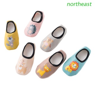 northeast lindo impresión de los niños recién nacidos calcetines de piso bebé niños de algodón de dibujos animados antideslizante barco calcetín