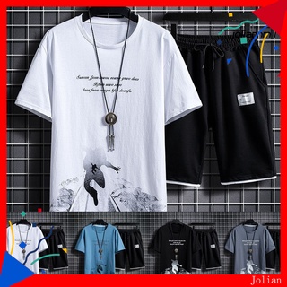 Conjunto de ropa deportiva de Joliann Camiseta de carretera con cuello redondo y Manga corta