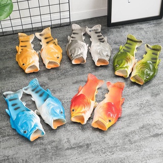 Zapatillas en forma de pescado 3D peces sandalias playa simulada zapatillas par zapatillas de pescado zapatillas están de moda y raro usar chanclas (4)
