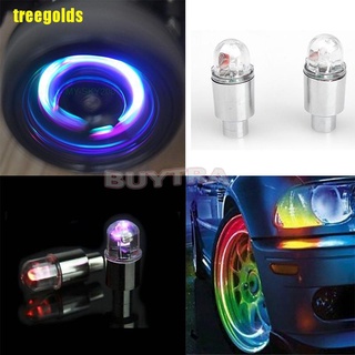 [Treegolds] luz Led Colorida Para Válvula De sellado De rueda De coche/Bicicleta/motocicleta Colorida