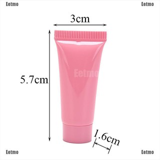 (Eetmo) 5pcs cosmética suave tubo 5 ml loción plástica contenedores vacíos botellas reutilizables (9)