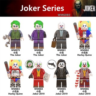 Super héroes Dc película Batman minifiguras Joker serie payaso Harley Quinn compatible Lego bloques de construcción juguetes