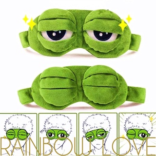 [Featured] 1 Pc Cute 3d Sad Frog Sleeping Mask / Soft Comfort Rest Relax Sleep Aid Eyepatch / Creative Sleep Shading Funny Personality Eye Mask
