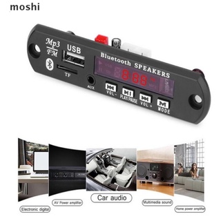 moshi 5v 12v coche inalámbrico bluetooth 5.0 placa decodificadora reproductor mp3 módulo de radio fm.